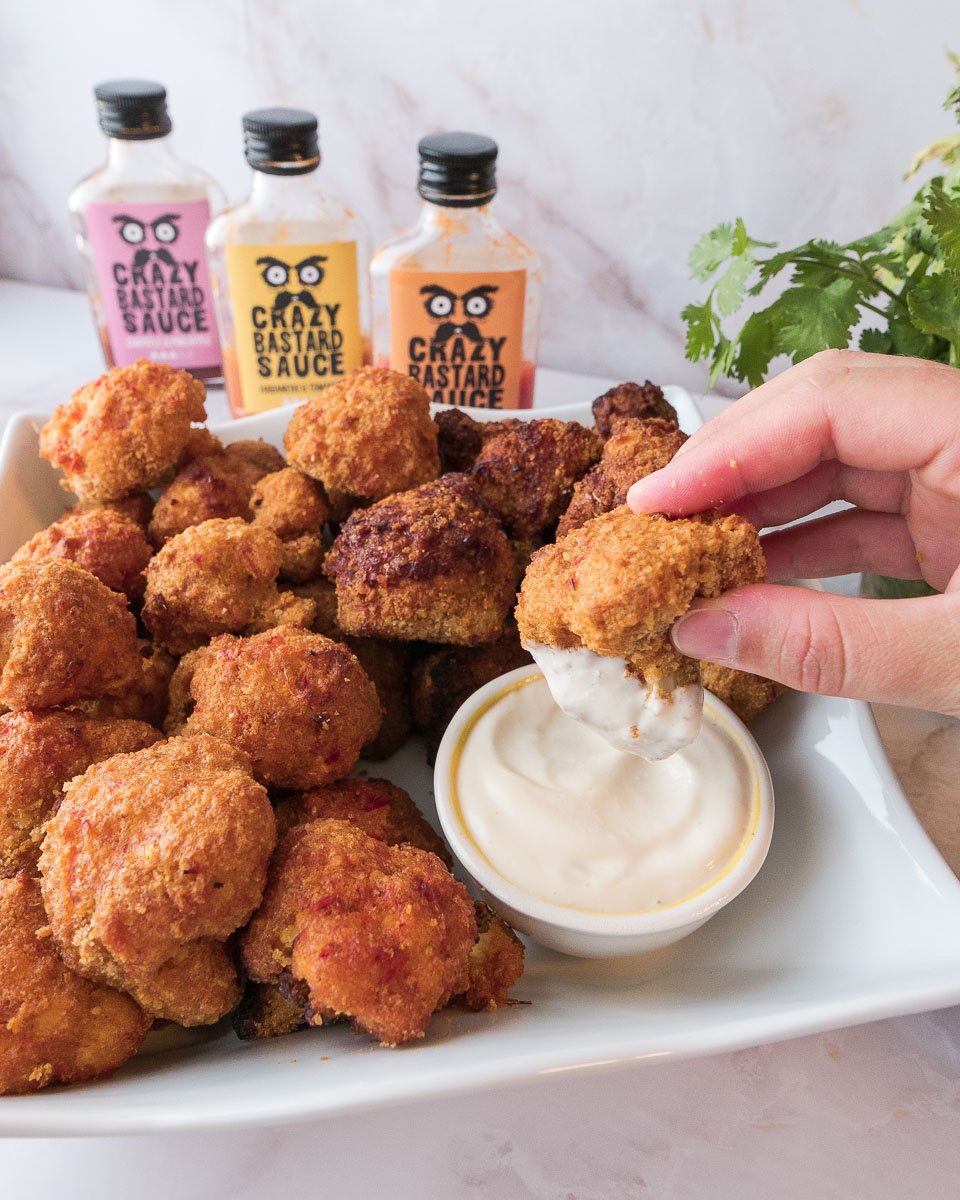 Spicy Cauliflower Bites (Vegan) Six Hungry Feet Recipes