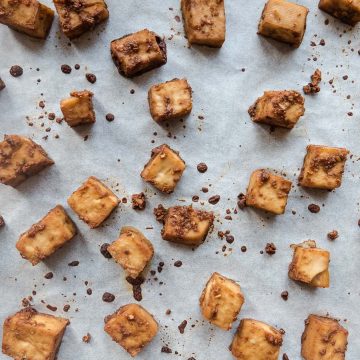 vegan cheesy tofu