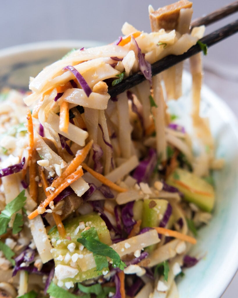 Thai Noodle Salad with Peanut Dressing