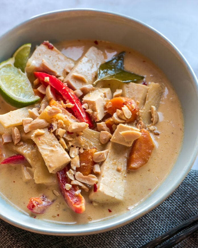 Thai Panang Curry with Tofu Six Hungry Feet Main Dish