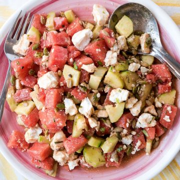 Watermelon and feta salad