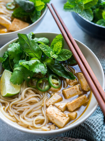 Vegan Pho with Tofu