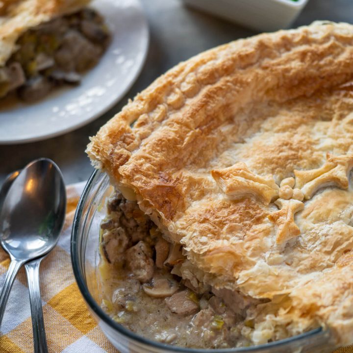 Vegan Leek and Mushroom Pie - Six Hungry Feet - Recipes