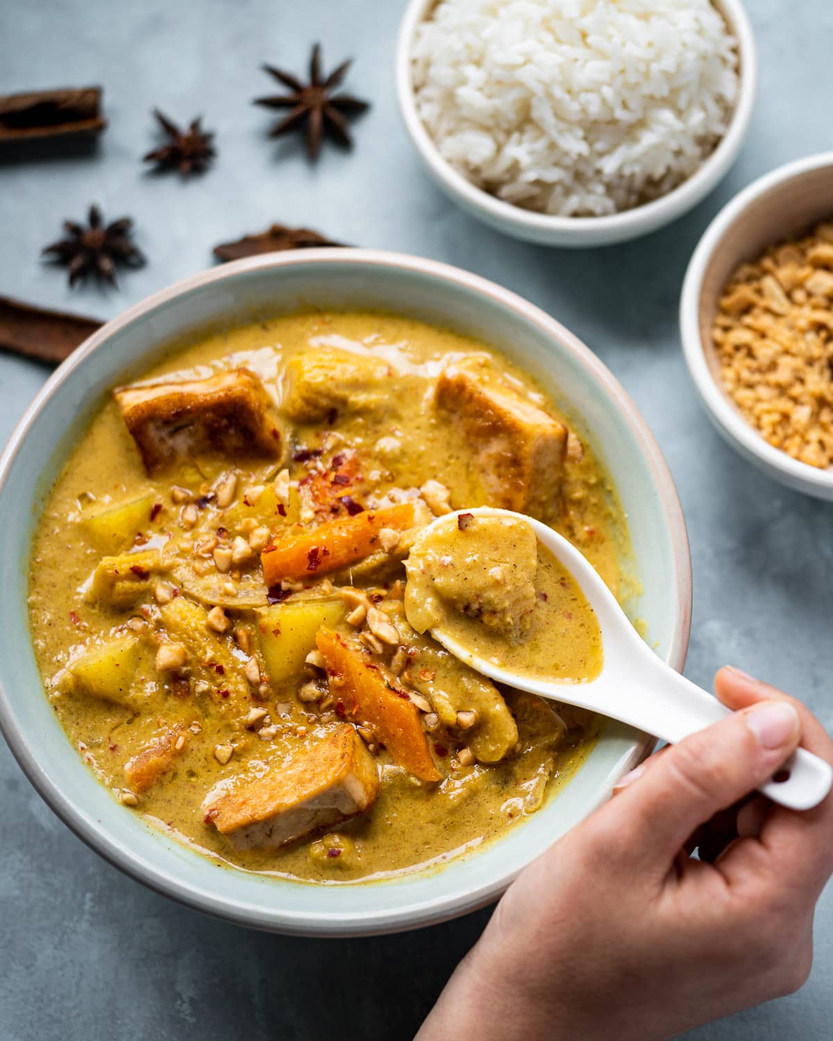 Vegan Massaman Curry with Tofu