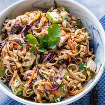 Thai Noodle Salad with Peanut Sauce
