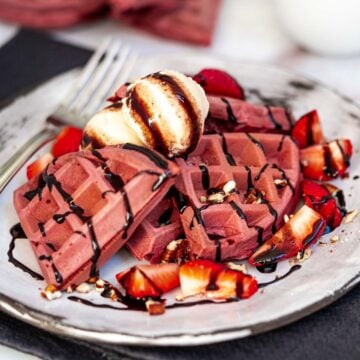 red velvet waffles