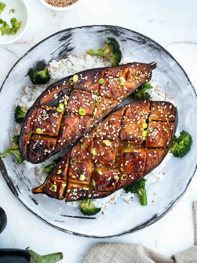 Miso-glazed Aubergine
