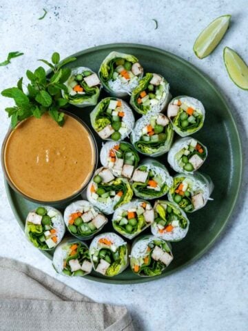 Vegan Green Summer Rolls
