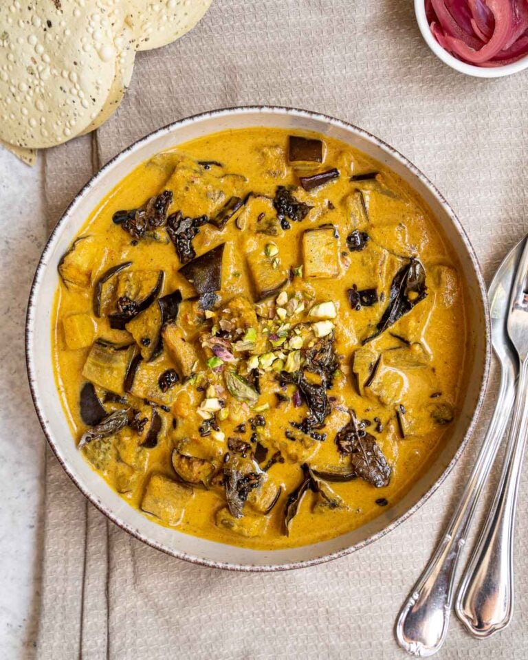 Aubergine Curry Recipe (Eggplant Curry) Six Hungry Feet
