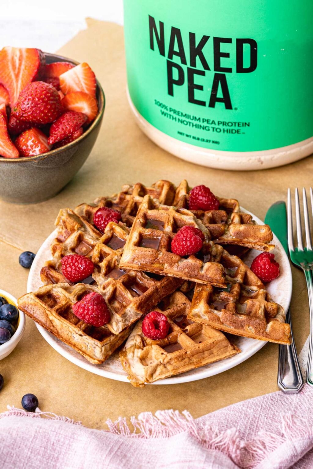 Easy Vegan Protein Waffles Six Hungry Feet