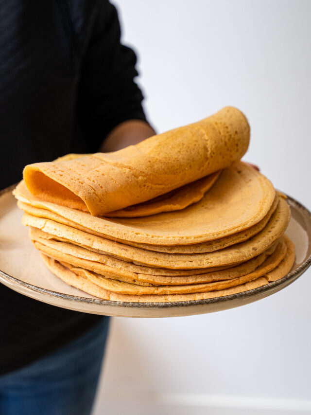 2 Ingredients Red Lentil Wraps