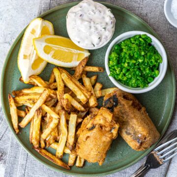 Vegan fish and chips