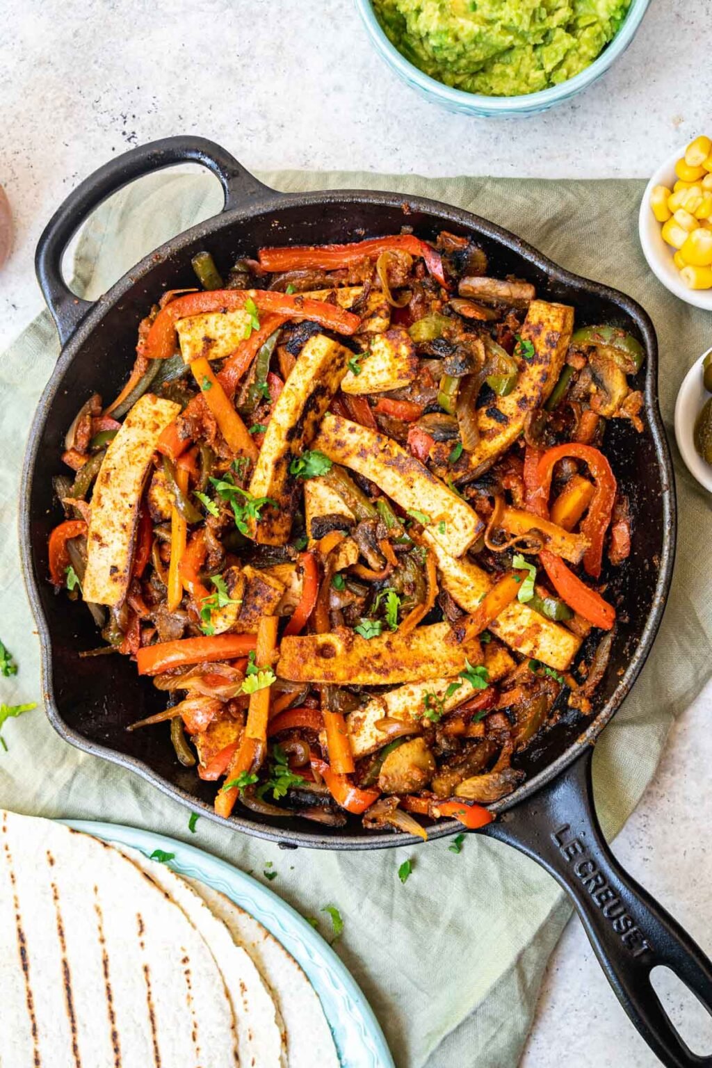 Easy Tofu Fajitas (Vegan) Six Hungry Feet