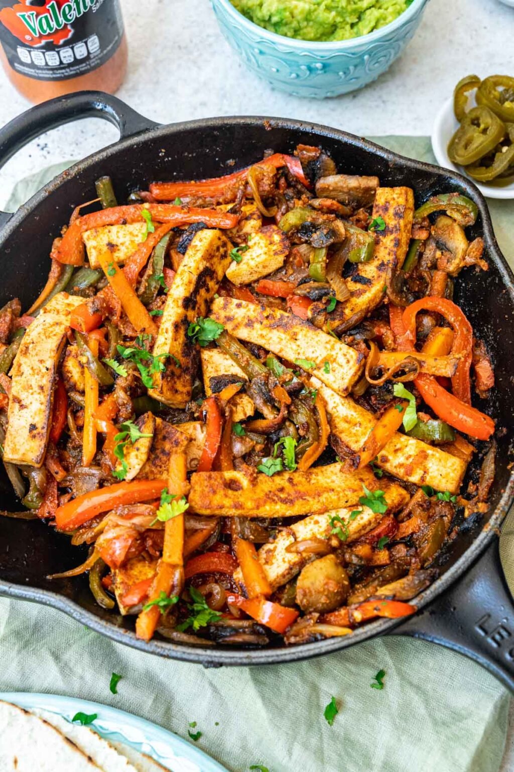 Easy Tofu Fajitas (Vegan) Six Hungry Feet