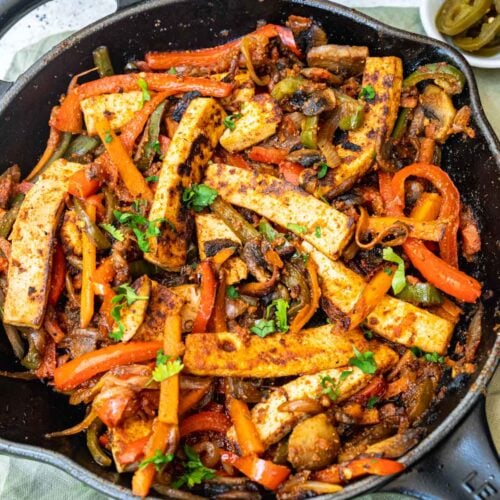 Easy Tofu Fajitas (Vegan) Six Hungry Feet