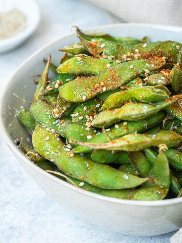 Air Fryer Edamame Six Hungry Feet