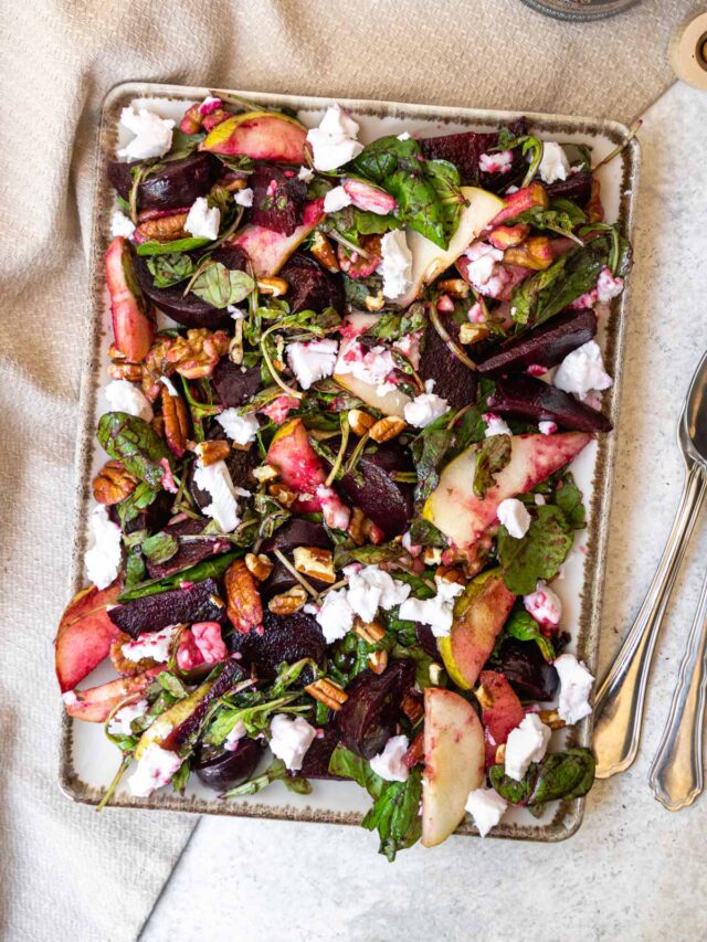 Beetroot Salad with Vegan Feta