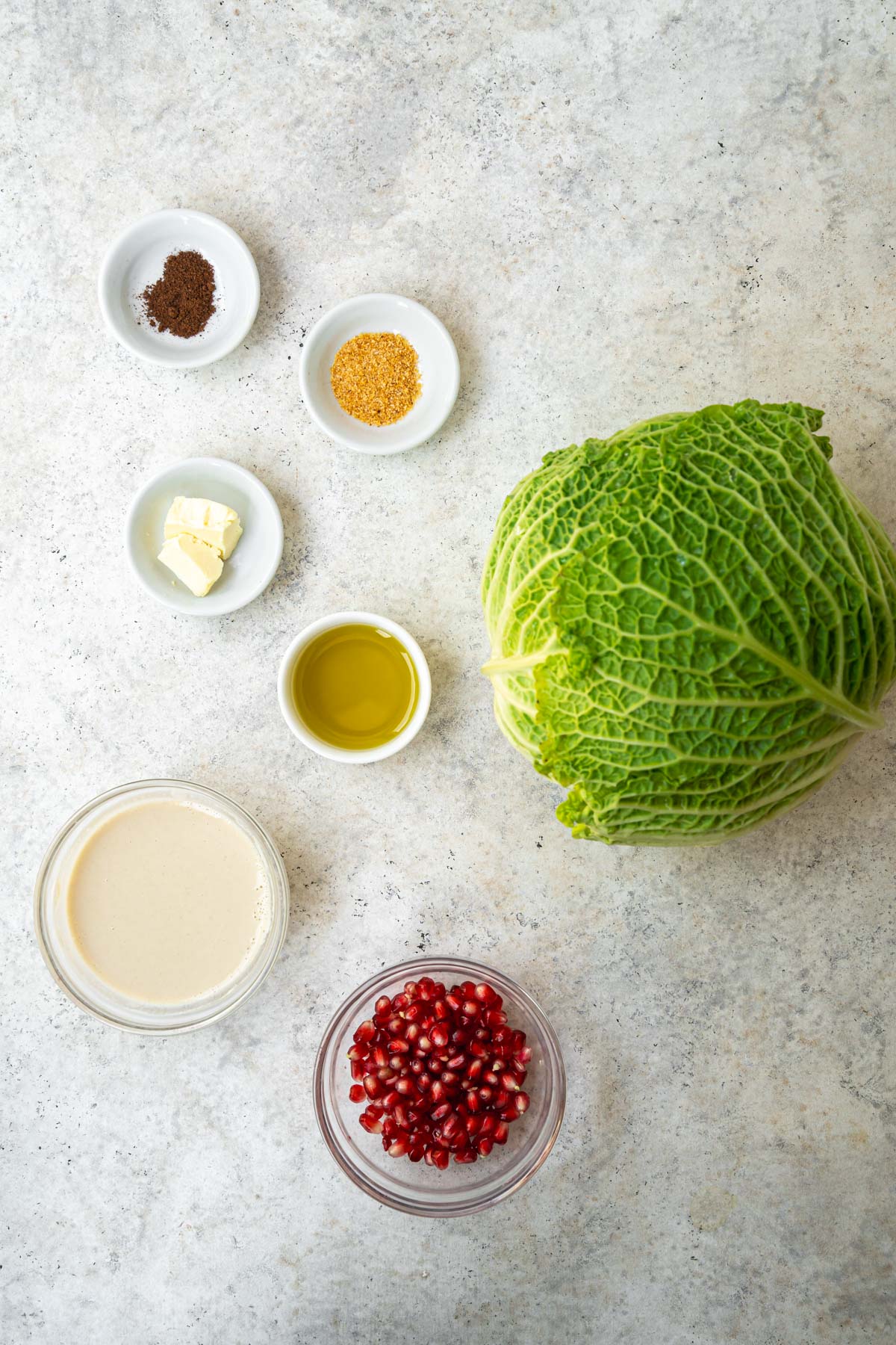 Ingredients for Cabbage Steaks