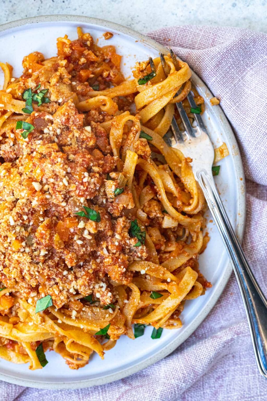 Vegan Tofu Bolognese Recipe Six Hungry Feet
