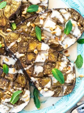 Eggplant with Tahini Sauce