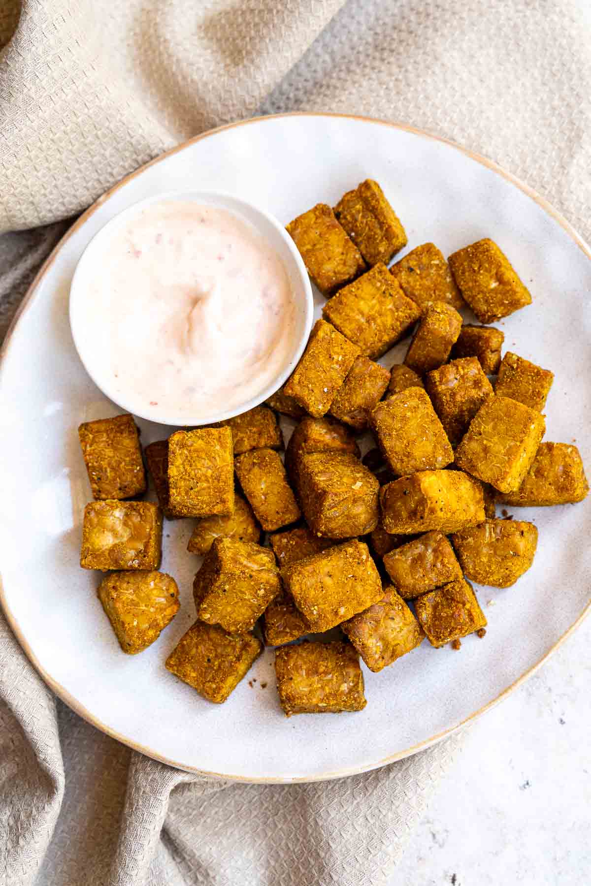 Crispy Air Fryer Tempeh Six Hungry Feet