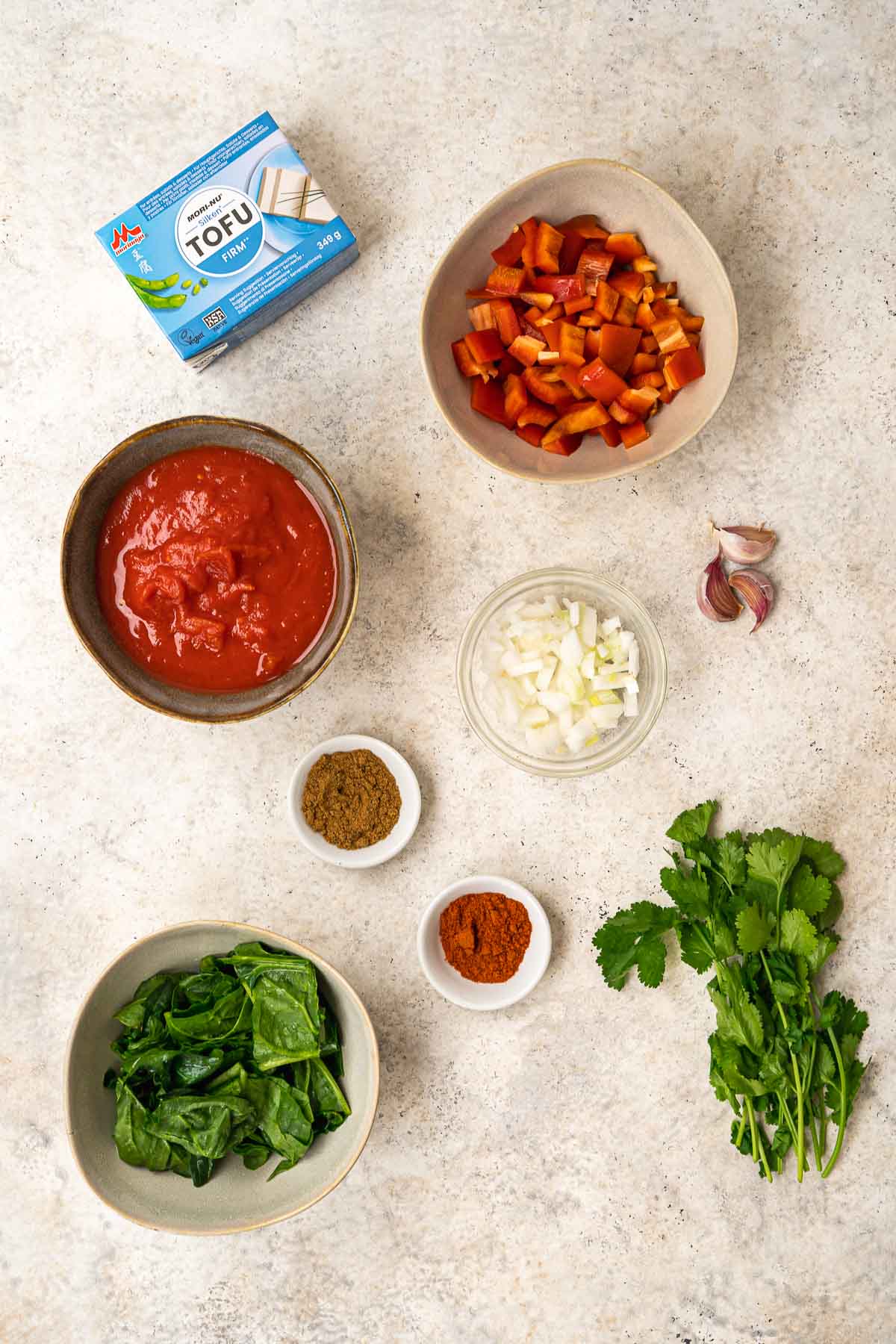 Ingredients for Vegan Shakshuka