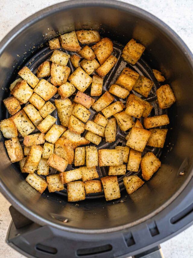 Use your Air Fryer to make the Crispiest Croutons