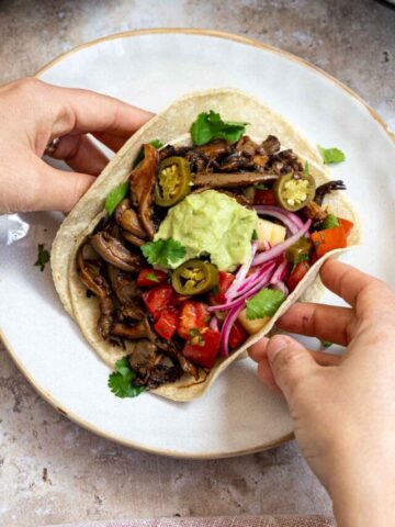 Vegan Oyster Mushroom Tacos