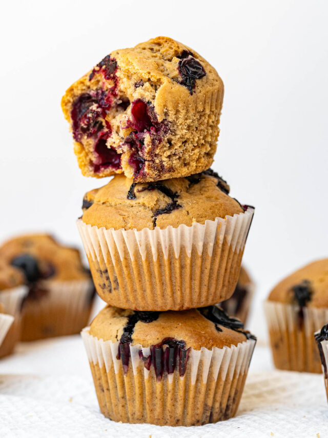 Vegan Fall Snack: Blueberry Muffins