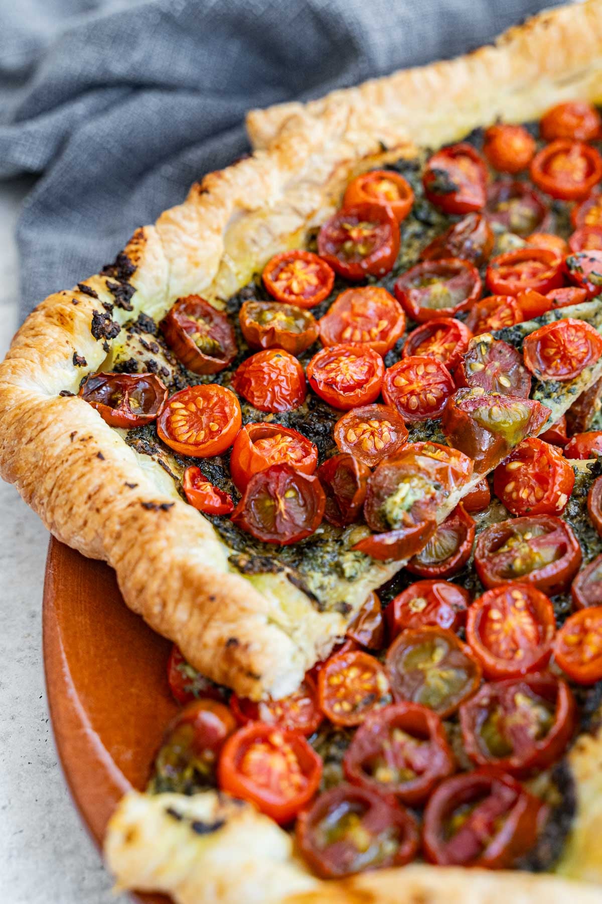 Roasted Cherry Tomato Tart