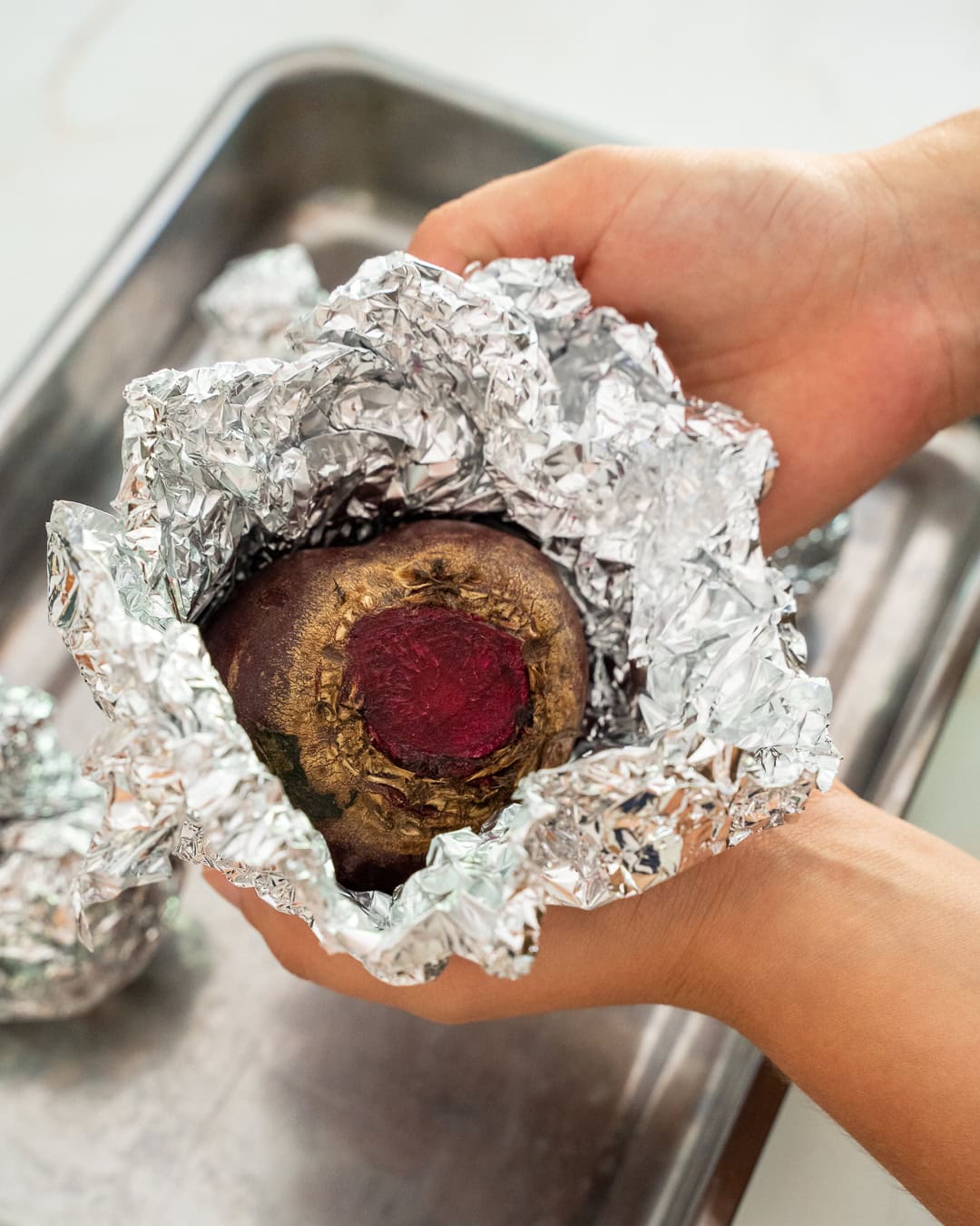 Baking beetroot in the oven