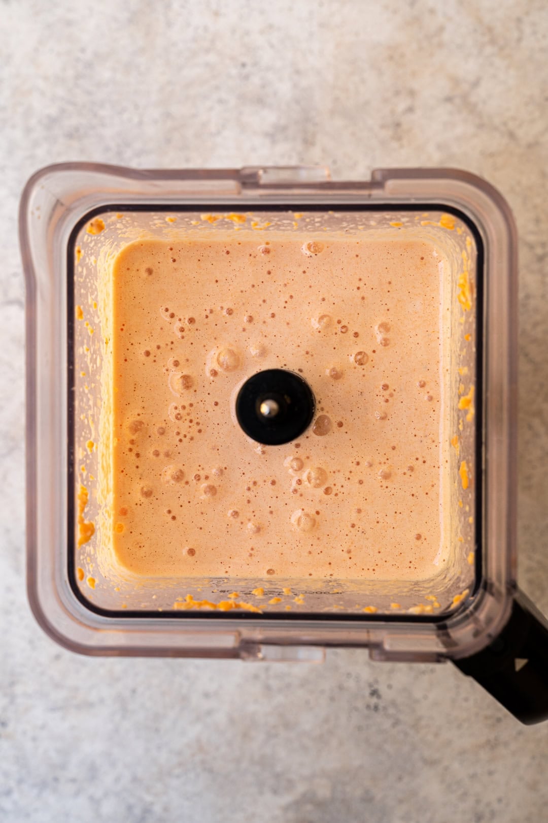blended red lentils 